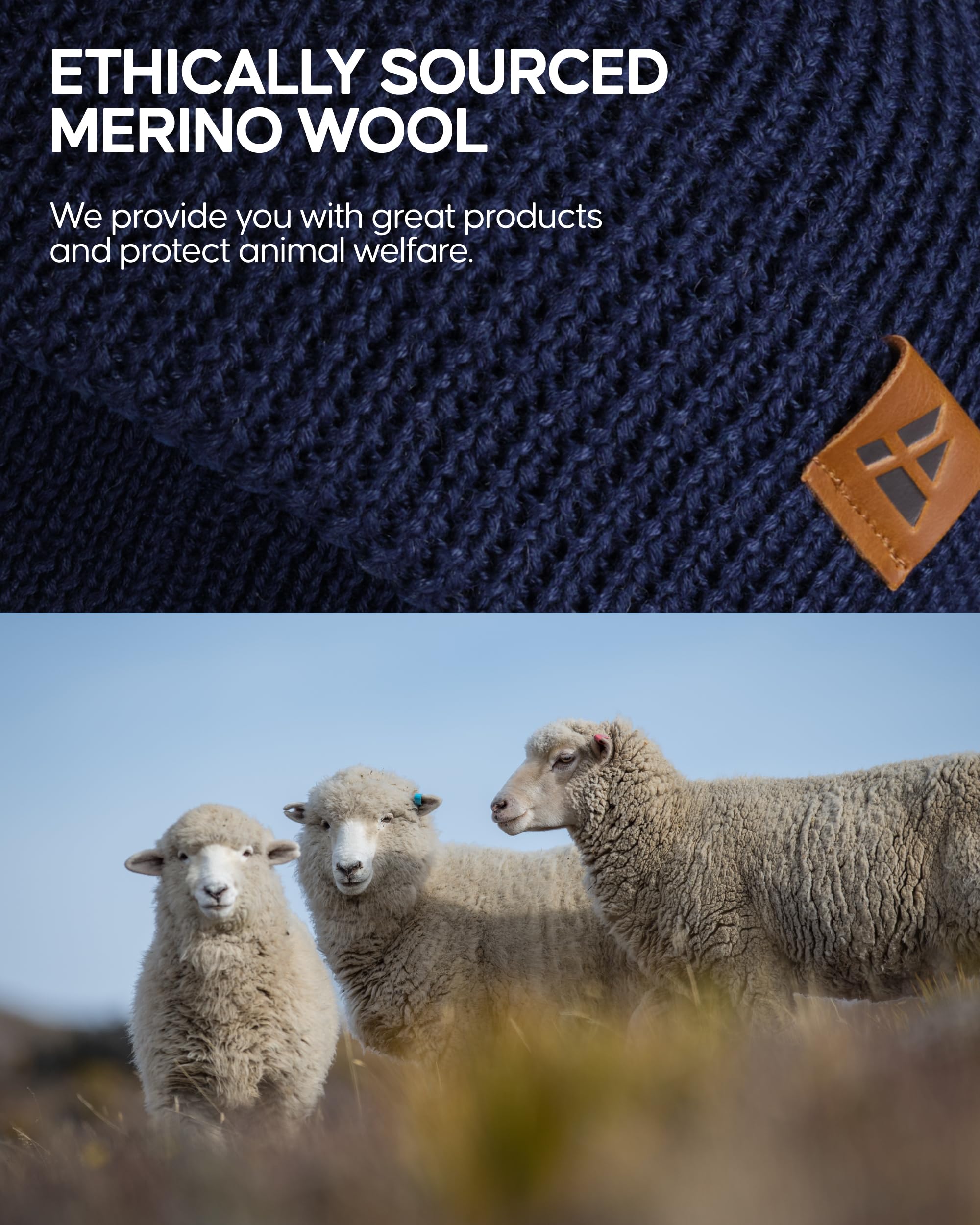 DANISH ENDURANCE Kids Beanie for Winter, Children's Merino Wool Fleece Lined Hat - Image 5